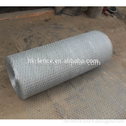 iron wire woven triple torsion galvanized wire mesh 0.5m H width roll hexagonal hole shape chicken wire fencing